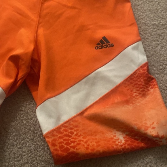 Adidas orange leggings size medium - Picture 5 of 7